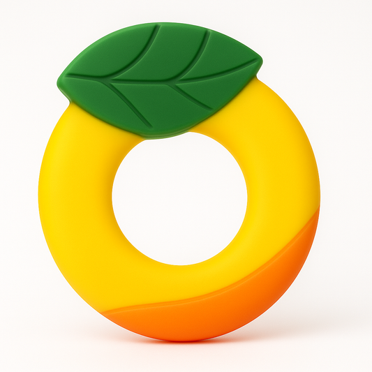 Orange Silicone Baby Teether 0 - 6 Months Old from Begin Baby Care