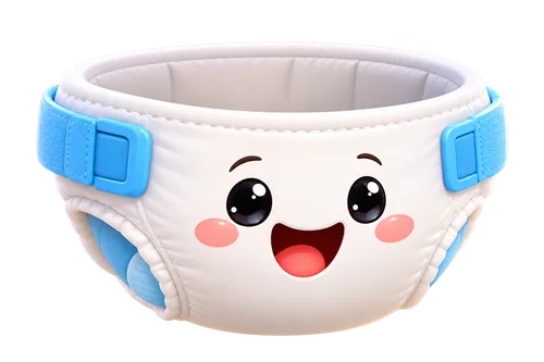 A smiling diaper catcher